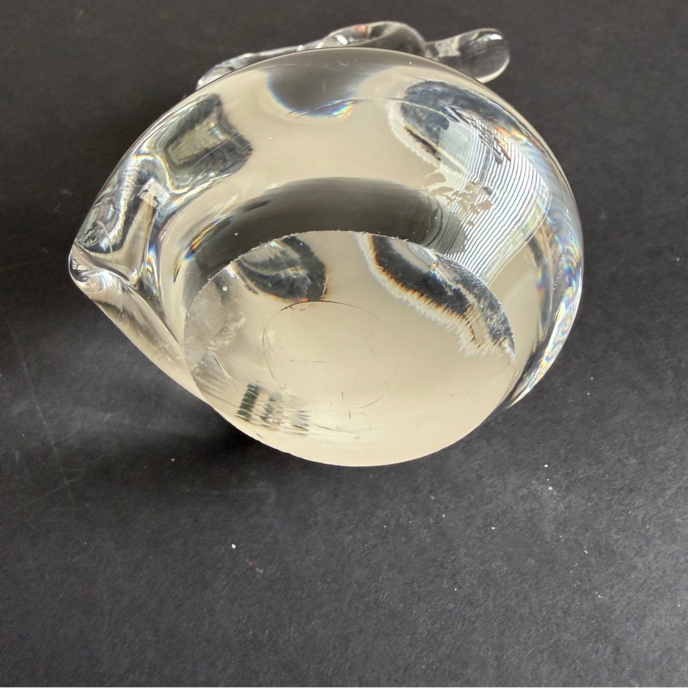Vintage Clear Art Glass Duck Figurine - Picture 4 of 6